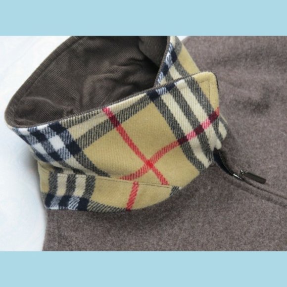 Burberry Mens Coat 6 L ? Short Jacket Nova Check Wool Tweed Fashion Vintage - Picture 7 of 12